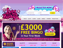 Tablet Screenshot of lovemybingo.co.uk